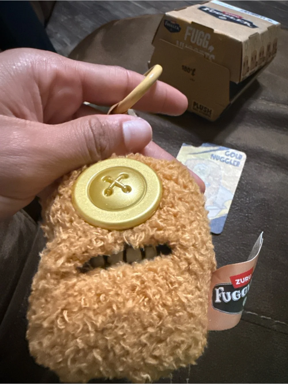 Fuggler Gold Nuggler Plush Keychain - Brown by Fuggler